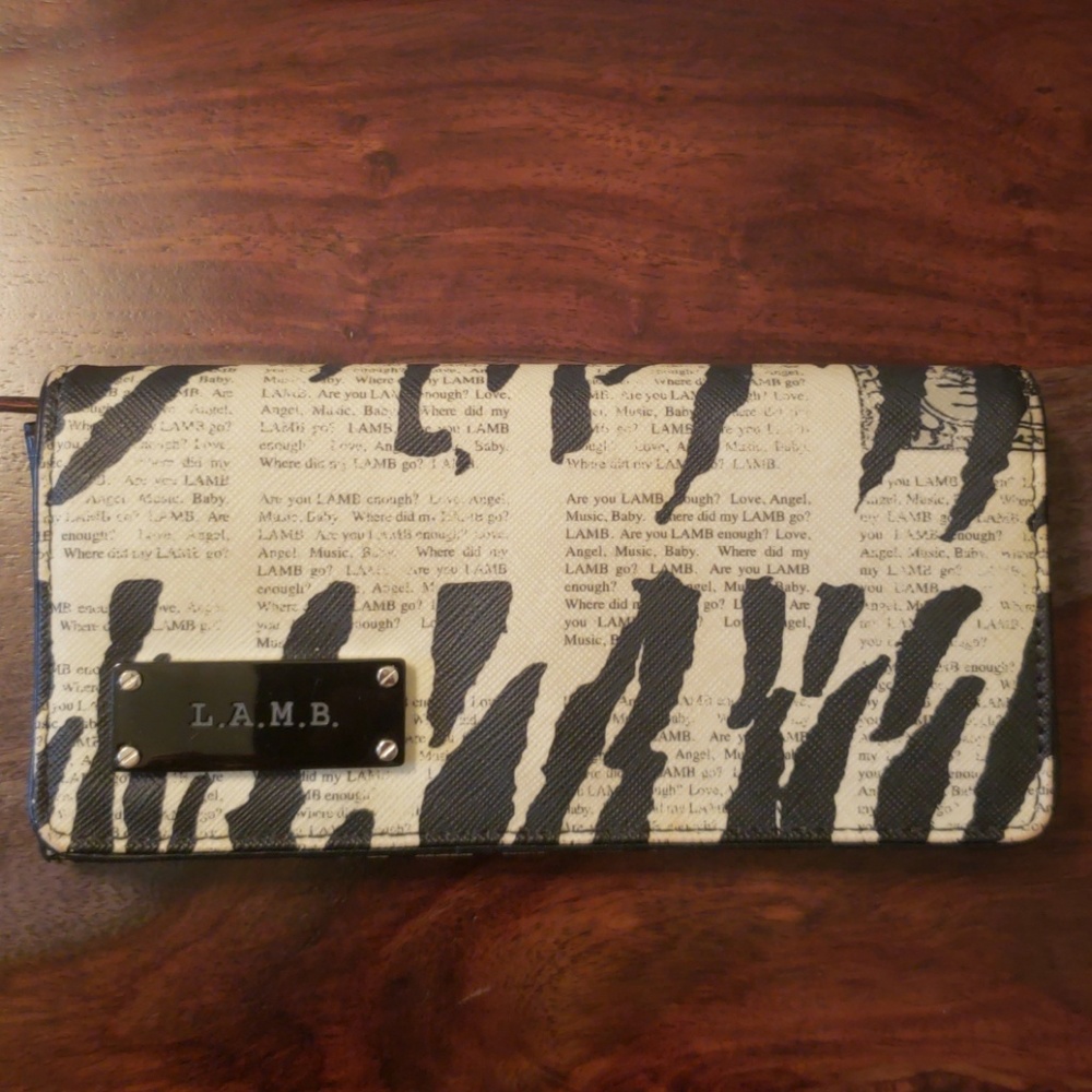 L.A.M.B Gwen Stefani Zebra Wallet